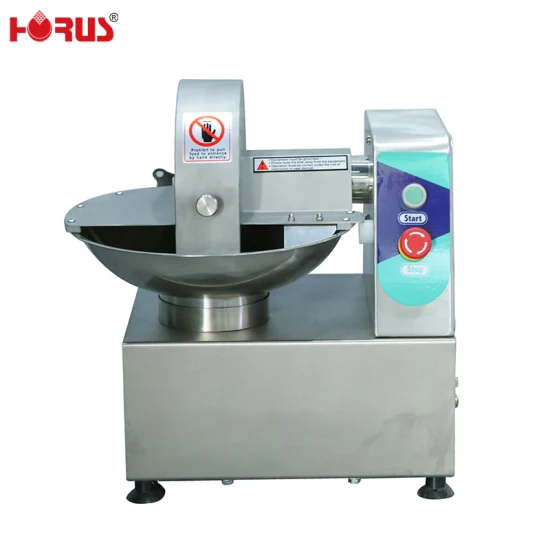 Horus Restaurant Table Top Carne Vegetal Fruta Cebolla Bowl Cutter Machine Carnicero Horizontal Bowl Cutter para la venta