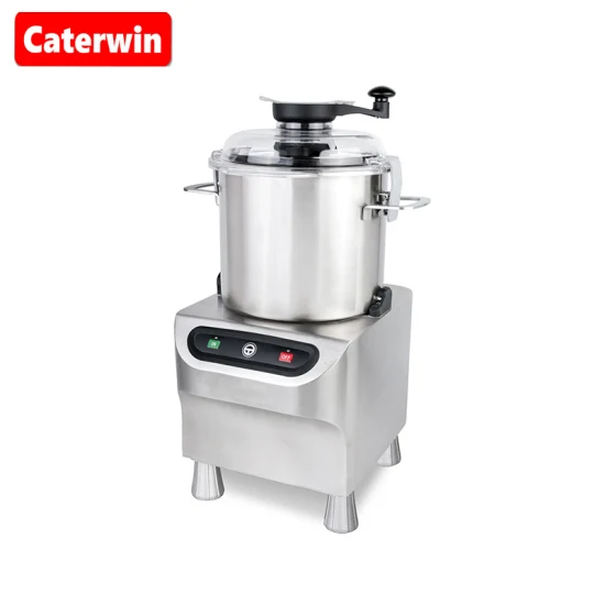 Caterwin 18 litros de alta velocidad salchicha carne cortador de tazón de verduras máquina picadora de alimentos